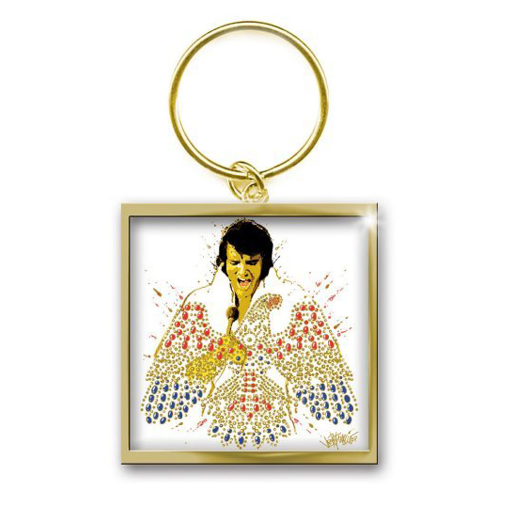 Elvis Presley - American Eagle Sleutelhanger - Multicolours